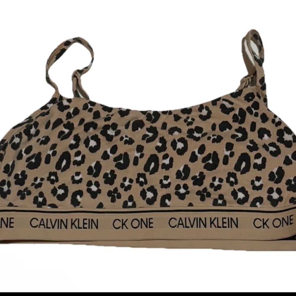 Calvin Klein Leopard Print Bralette